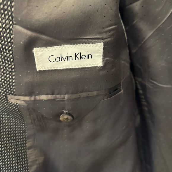 Calvin Klein Men's Gray Wool Blazer Size 42 L - Picture 4 of 7